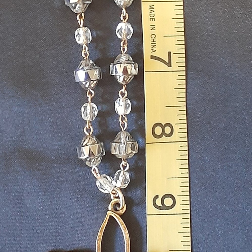 John Wind Crystal and Orchid Necklace - Picture 8 of 9